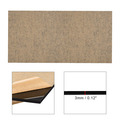 Harfington Uxcell Acrylic Sheet,Black,3mm Thick,20cm x 40cm,Plastic Board