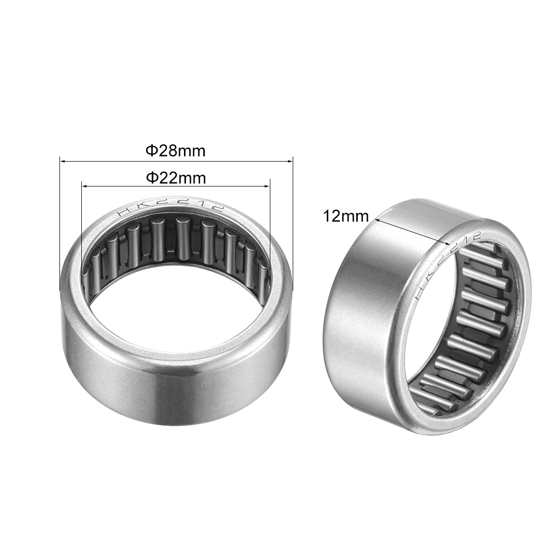 Harfington Needle Roller Bearings, Open End Stamping Steel Drawn Cup, Metric