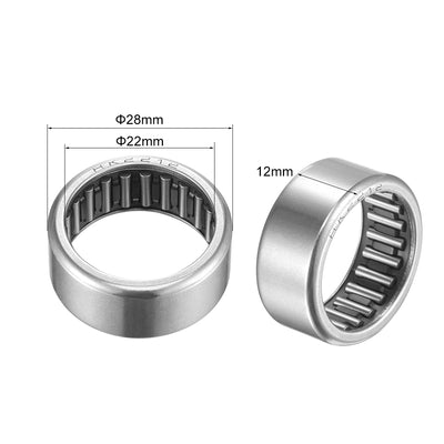 Harfington Needle Roller Bearings, Open End Stamping Steel Drawn Cup, Metric