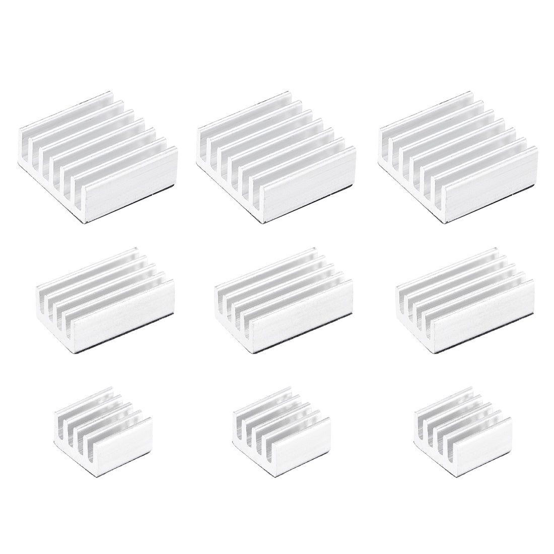 uxcell Uxcell E Shape Sticky Aluminum Heatsink for RPI,3 Set