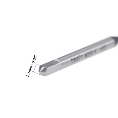 Harfington Uxcell Spiral Point Threading Tap H2 HSS 6542 TICN Coated DIN371/376 2pcs