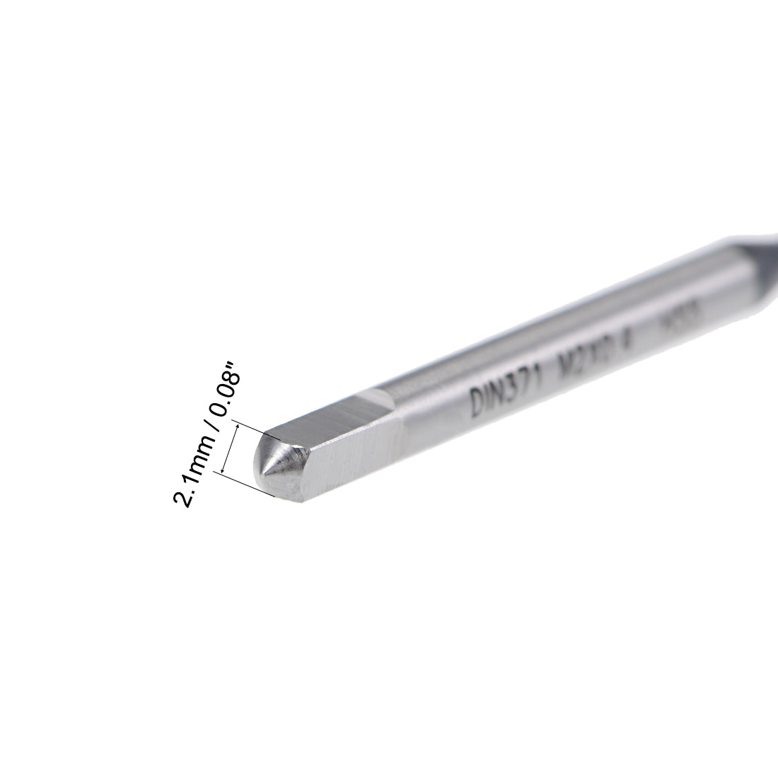 uxcell Uxcell Spiral Point Threading Tap H2 HSS 6542 TICN Coated DIN371/376 2pcs