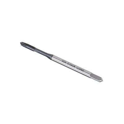 Harfington Uxcell M3 x 0.5 Spiral Point Threading Tap H2 HSS TICN Coated DIN371/376 2pcs