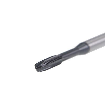Harfington Uxcell M3 x 0.5 Spiral Point Threading Tap H2 HSS TICN Coated DIN371/376 2pcs