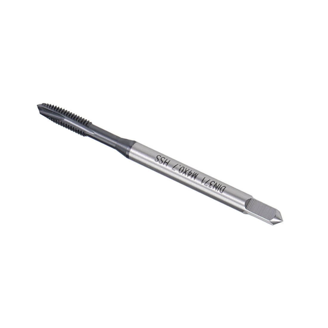 uxcell Uxcell M4 x 0.7 Spiral Point Threading Tap H2 HSS TICN Coated DIN371/376 2pcs