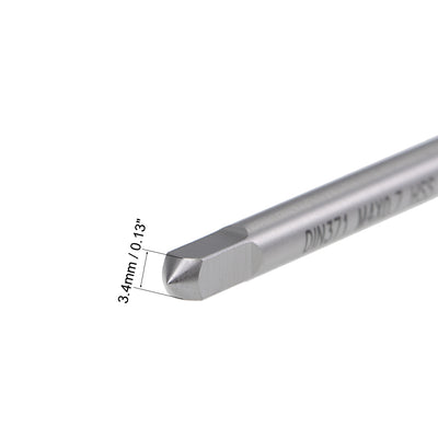 Harfington Uxcell M4 x 0.7 Spiral Point Threading Tap H2 HSS TICN Coated DIN371/376 2pcs