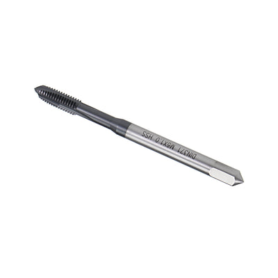 Harfington Uxcell M6 x 1 Spiral Point Threading Tap H2 HSS TICN Coated DIN371/376 2pcs