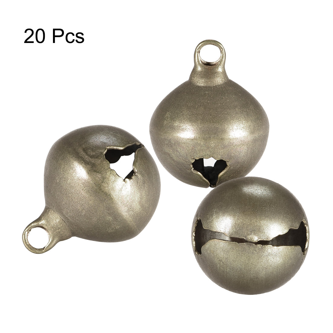 uxcell Uxcell Jingle Bells, 0.71 Inch 20pcs, Craft Copper Bells Bulk DIY Bells for Pet Christmas Festival Decoration Party Home, Bronze