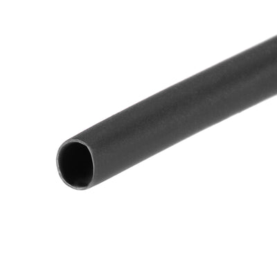 Harfington Heat Shrink Tubing, 1mm Dia 2.7mm Flat Width 2:1 Ratio 10ft - Black