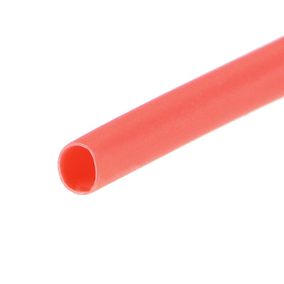 Harfington Uxcell Heat Shrink Tubing, 1mm Dia 2.7mm Flat Width 2:1 rate 7m - Red