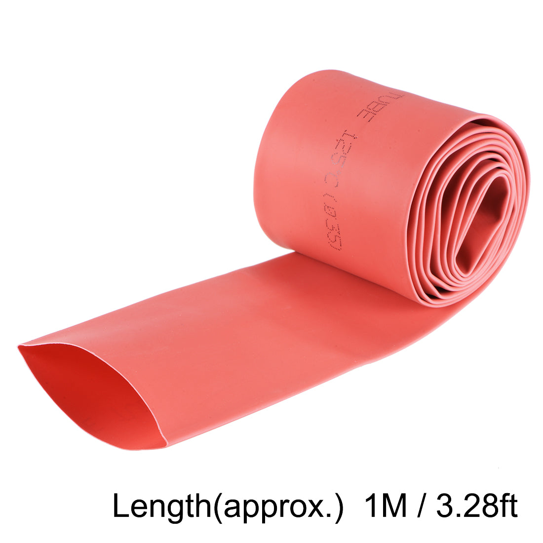 uxcell Uxcell Heat Shrink Tubing, 1-3/8"(35mm) Dia 57mm Flat Width 2:1 rate 1m - Red