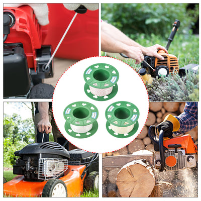 Harfington Uxcell Recoil start Rope 4mm 5/32 Inch Dia 60m 196ft Polyester Pull Cord White Yellow for Lawn Mower Trimmer Engine Replacement Part