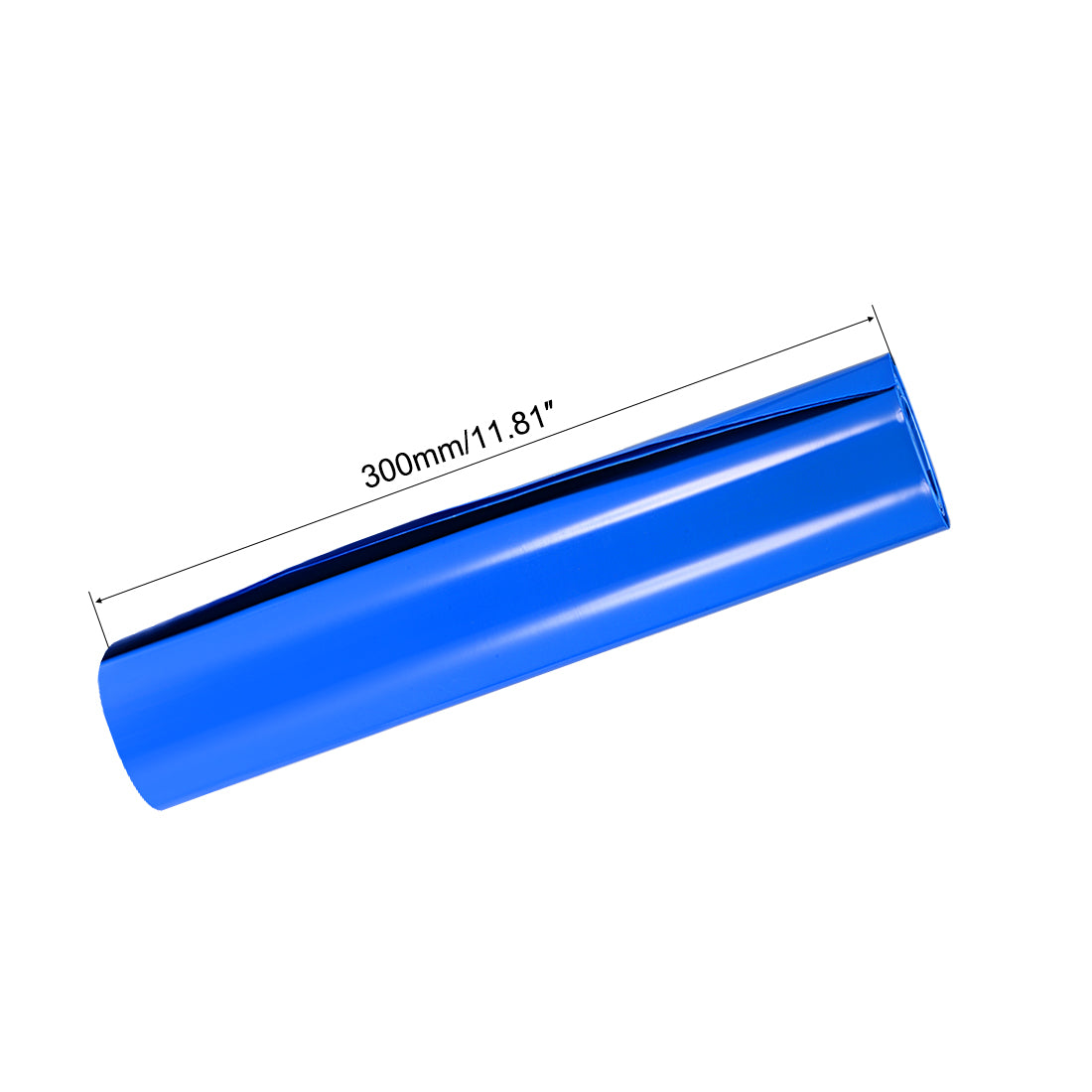 Harfington Battery Wrap, 300mm Width 1m PVC Heat Shrink Tube Wraps Blue