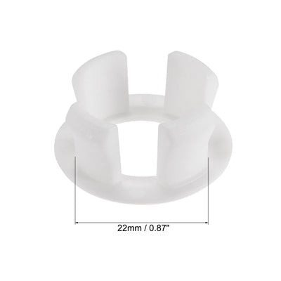 Harfington Uxcell Sink Basin Trim Overflow Cover Insert in Hole Ring Covers Caps White 12pcs