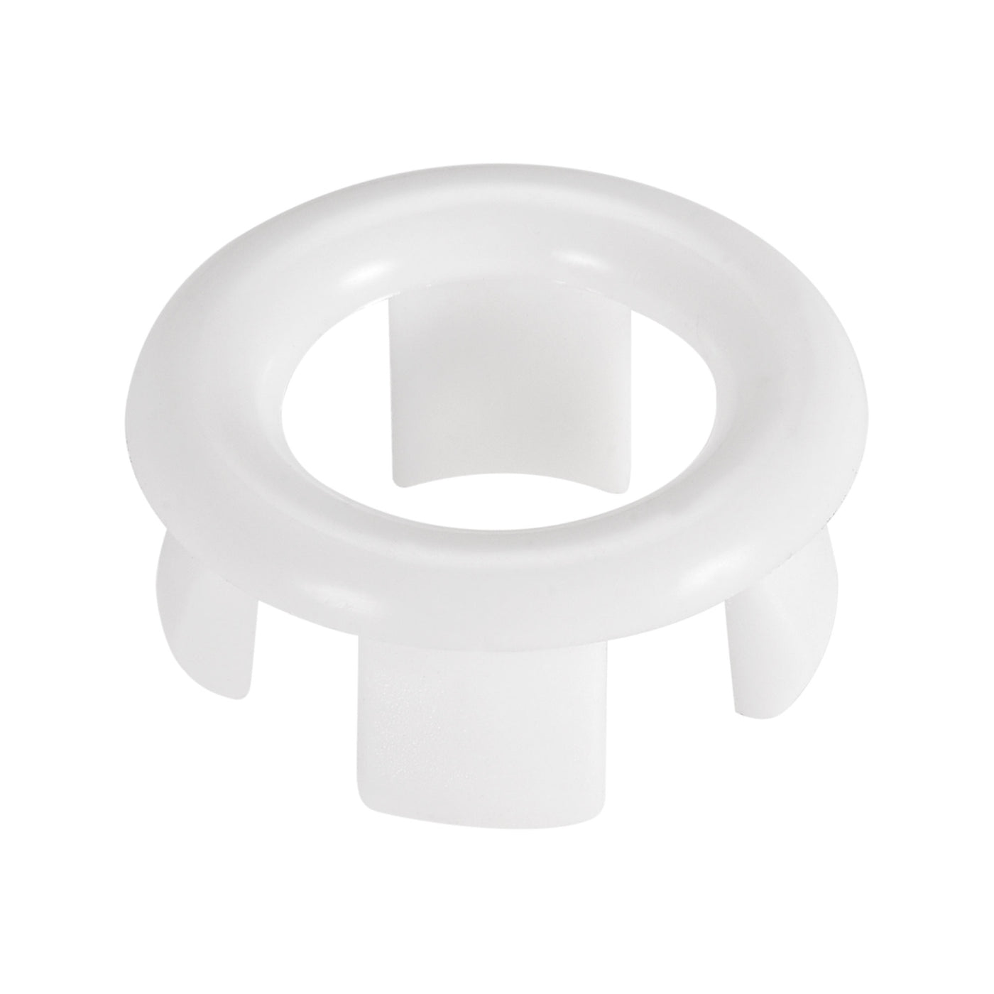 uxcell Uxcell Sink Basin Trim Overflow Cover Insert in Hole Ring Covers Caps White 12pcs