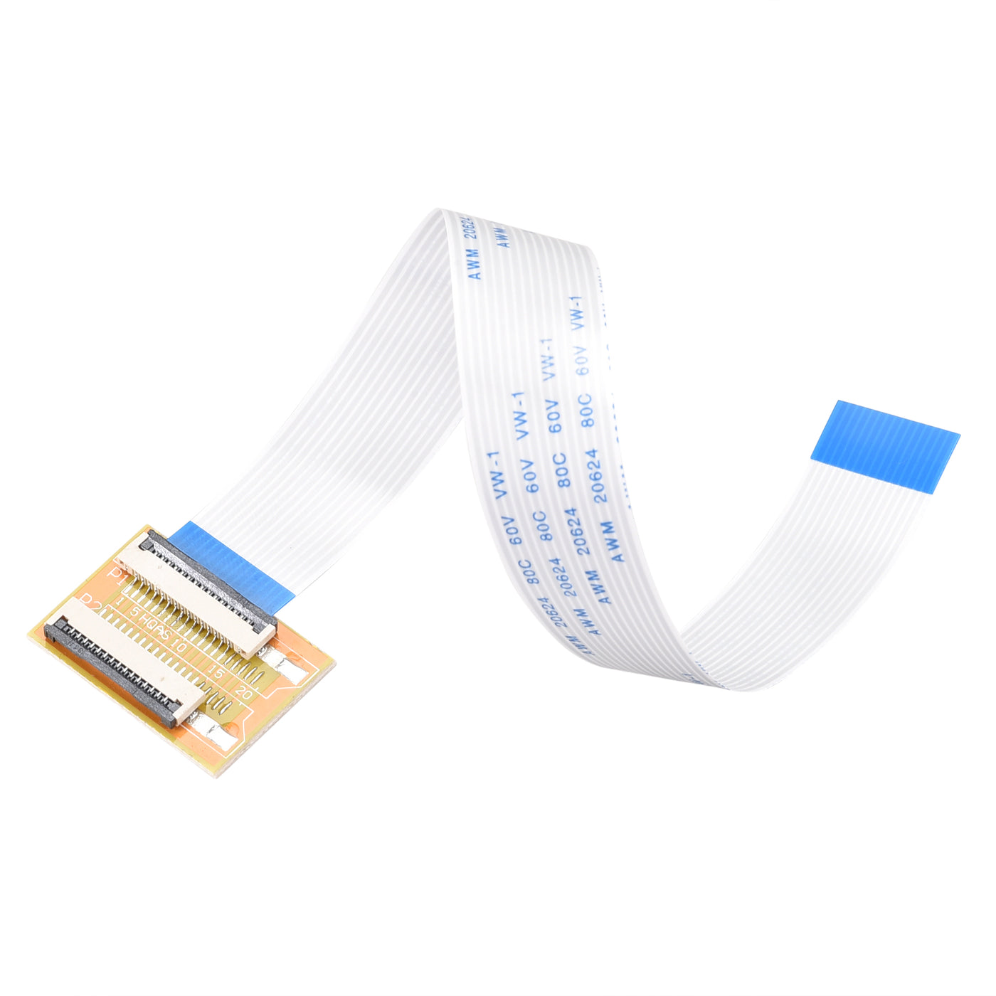 uxcell Uxcell A Type Flexible Flat Cable and Flip Up to Mount Adapter Kit,15P 1.0mm Pitch 20cm