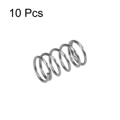 Harfington Uxcell Compressed Spring, Free Length,2.6N Load Capacity,Gray,10pcs