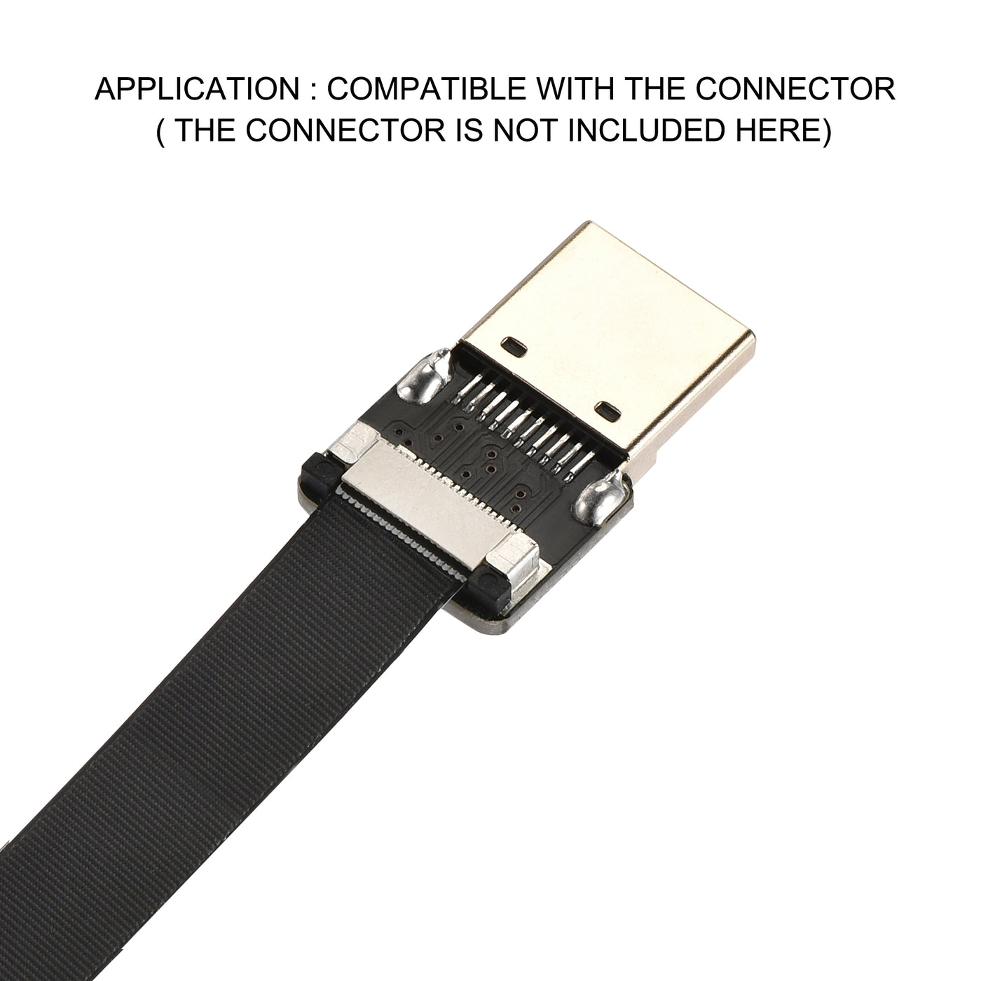 uxcell Uxcell FPV  FFC Cable 20 Pin 0.5mm Pitch 15cm Length B Type Flat Ribbon Cable 5pcs