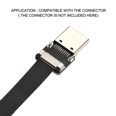 Harfington Uxcell FPV  FFC Cable 20 Pin 0.5mm Pitch 15cm Length B Type Flat Ribbon Cable 5pcs