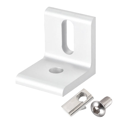uxcell Uxcell Inside Corner Brace Angle Bracket L Shape 40mmx40mmx36mm with M8 Screws and Nut for Aluminum Extrusion Profile