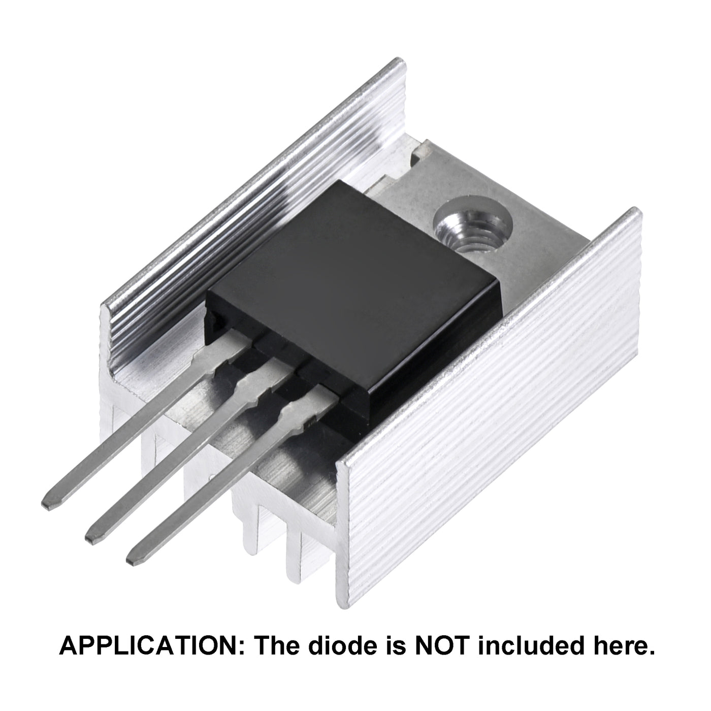 uxcell Uxcell 20x15x10mm TO-220 Aluminum Heatsink for Cooling MOSFET Transistor Diodes 10pcs