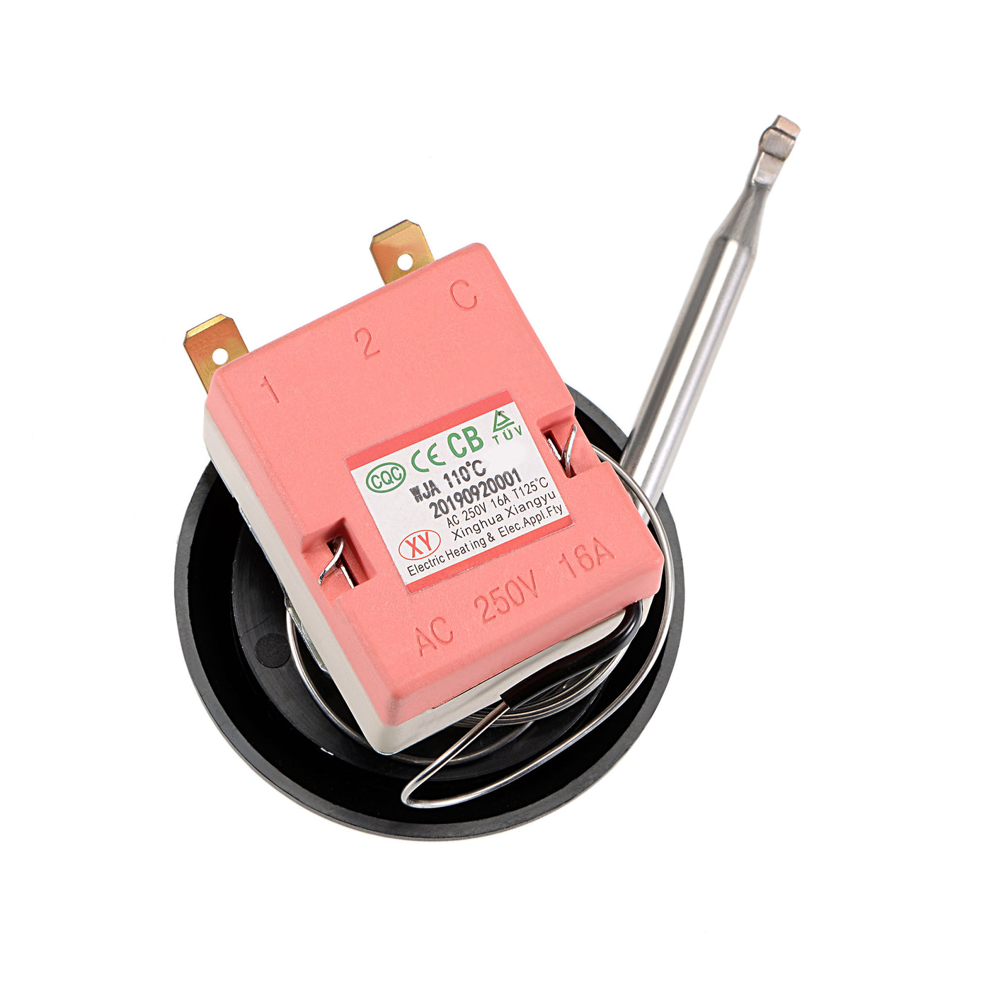uxcell Uxcell NC 250V 16A 30-110C Temperature Control Switch Capillary Thermostat for Oven Refrigerator Heater, 0.7m, with 2 Screws&2 Crimp Terminals