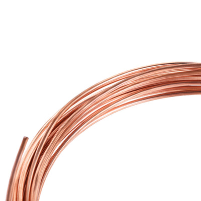 Harfington Uxcell Refrigeration Tubing 1.8mm OD 0.8mm ID 16.4Ft Length Copper Tubing Coil