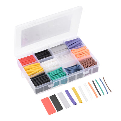 uxcell Uxcell 650pcs 3:1 Adhesive Heat Shrink Tubing Kit, Heat Shrink Tubes Wire Wrap 11 Sizes