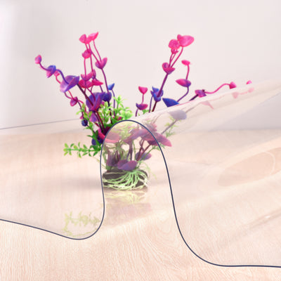 Harfington Uxcell 1.3mm Thick 12 inch x 72 inch Clear PVC Sheet 300mm x 1800mm Table Cover