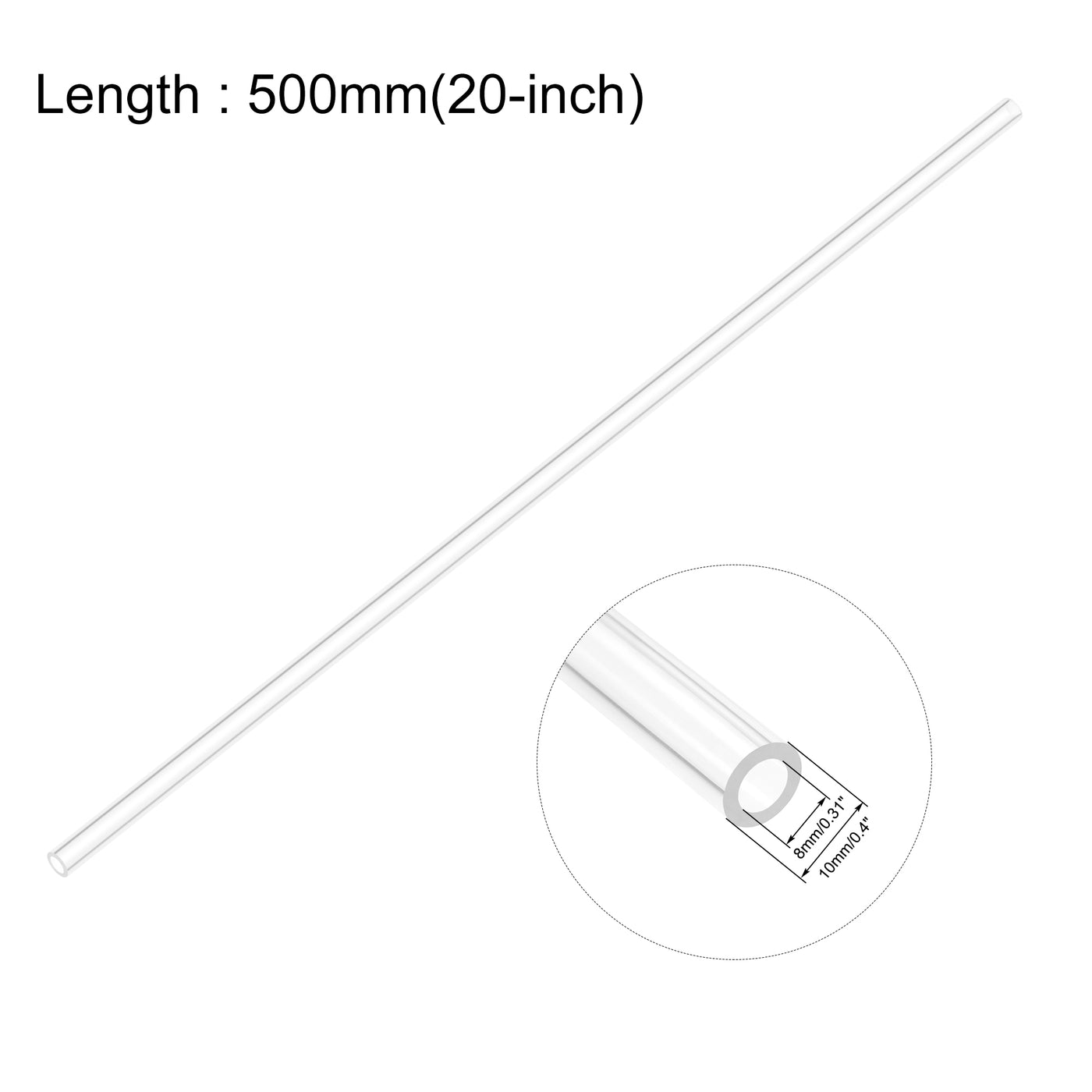 Harfington Rigid Acrylic Pipes Round Tube Tubing