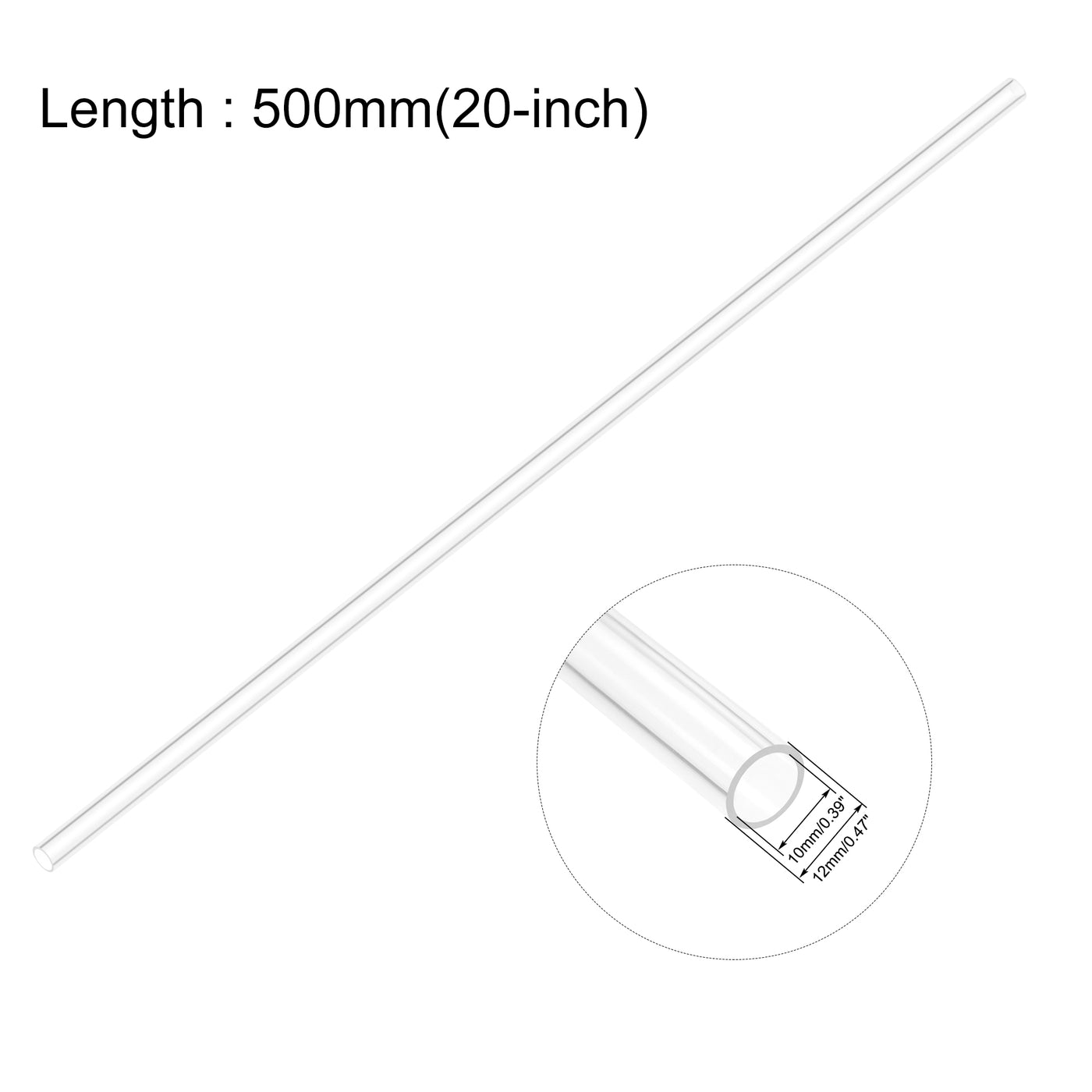 Harfington Rigid Acrylic Pipes Round Tube Tubing