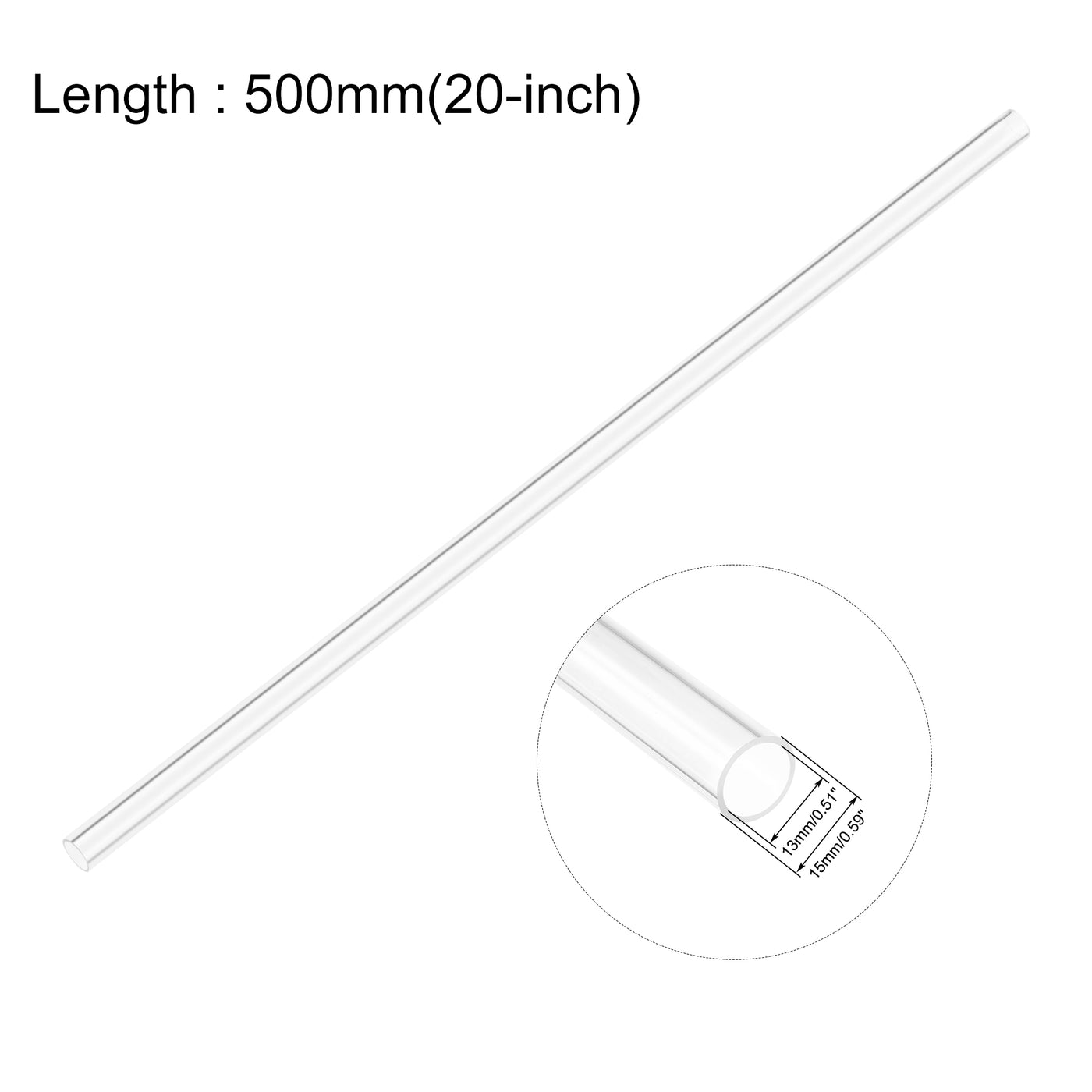 Harfington Rigid Acrylic Pipes Round Tube Tubing