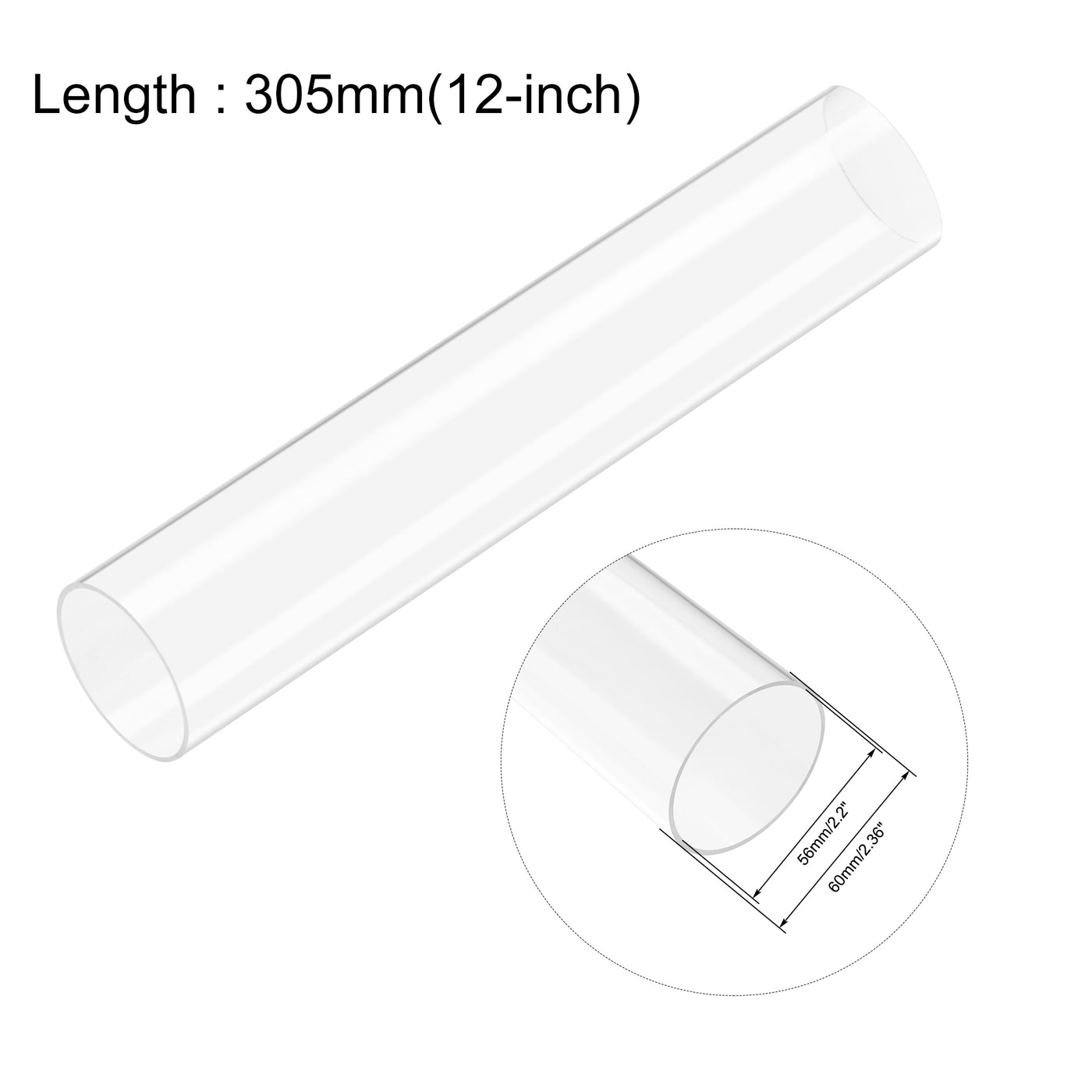 Harfington Rigid Acrylic Pipe Round Tubes Tubing