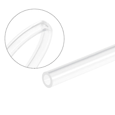 Harfington Uxcell Clear Silicone Tubing, 1/4"(6.4mm) ID 3/8"(9.6mm) OD 1/16" Wall 10ft, Flexible Silicone Tube for Air Water Pipe Pump Transfer