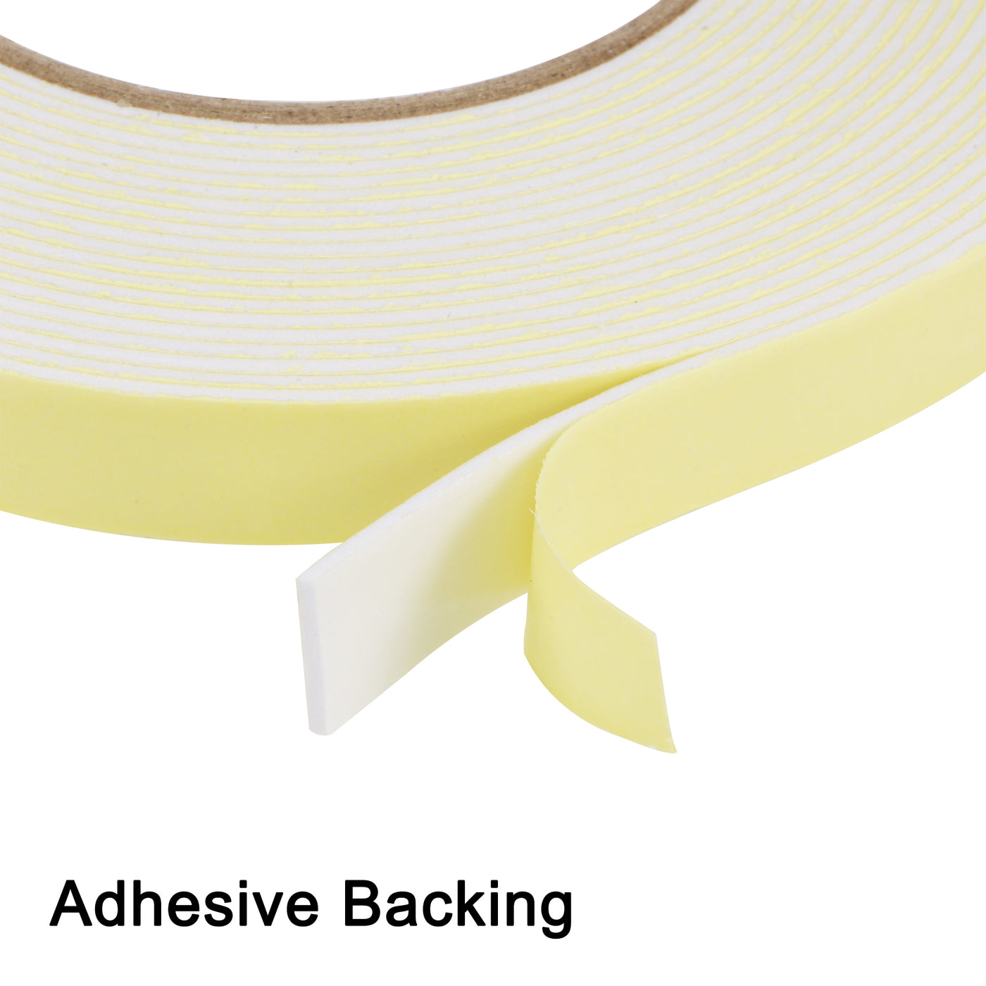 uxcell Uxcell Sealing Foam Tape 15mmx1mmx10m EVA Self Adhesive Window Doors Weather Strip
