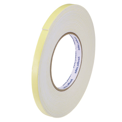 Harfington Uxcell Sealing Foam Tape 10mmx1.5mmx8m EVA Self Adhesive Window Doors Weather Strip
