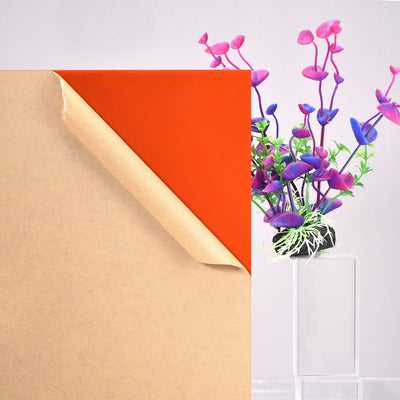 Harfington Uxcell 2pcs Orange Cast Acrylic Sheet,12" x 12",3mm Thick,Plastic Acrylic Board