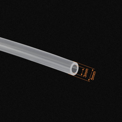 Harfington Silicone Tubing, ID OD , Flexible Silicone Tube for Air Water Pipe Pump Transfer