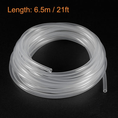 Harfington Silicone Tubing, ID OD , Flexible Silicone Tube for Air Water Pipe Pump Transfer