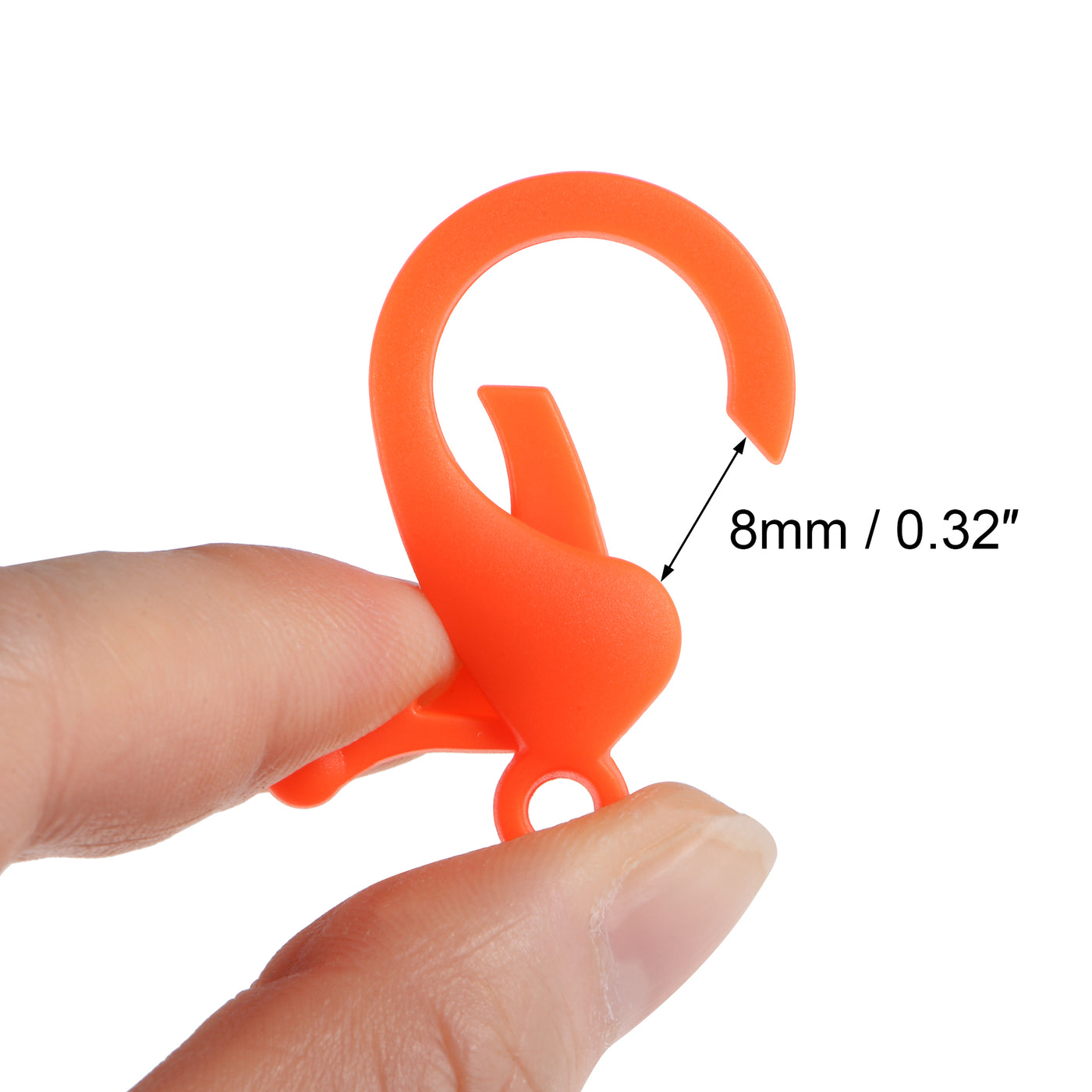 uxcell Plastic Key Chain Clasp Lanyard Snap Hook, for DIY Crafts