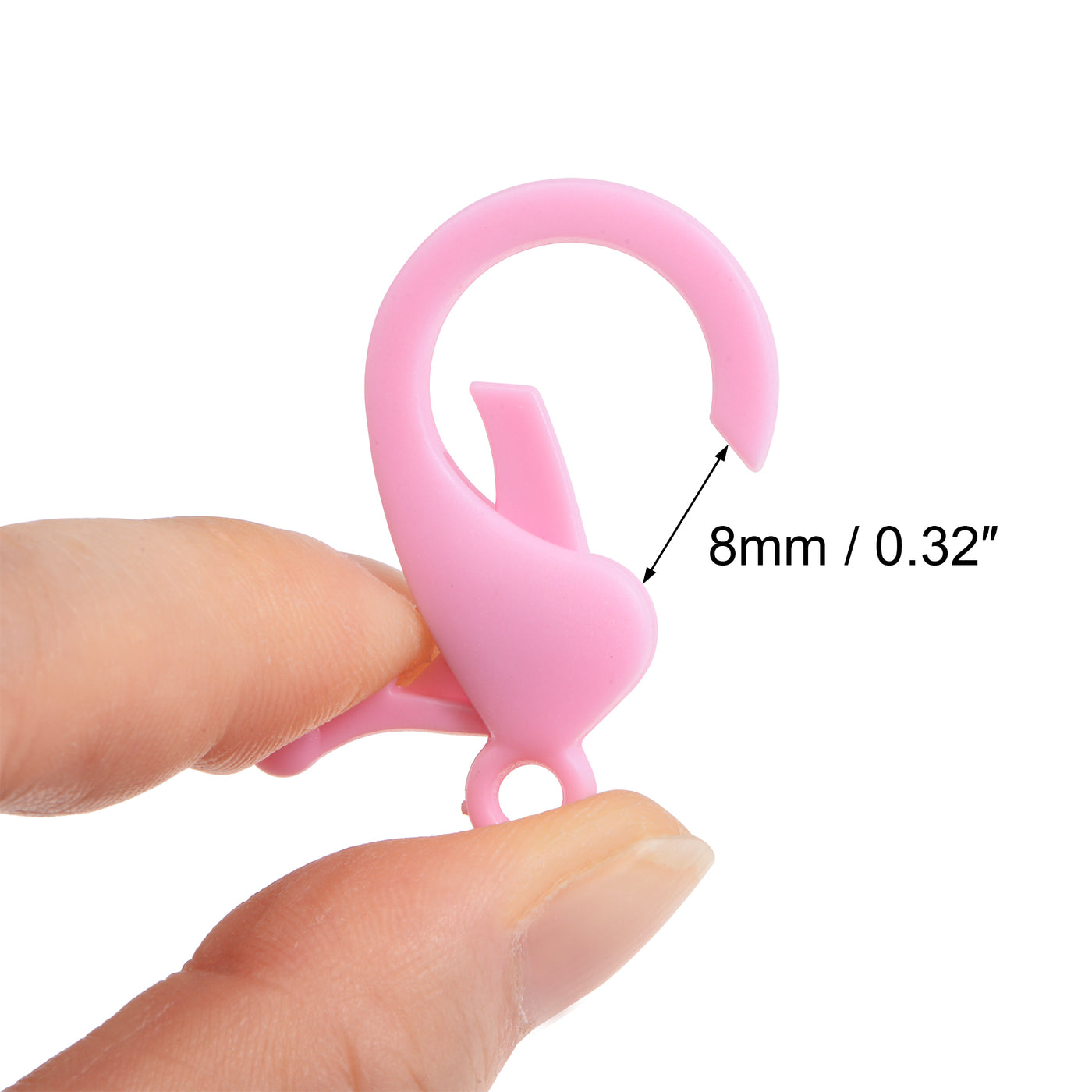 uxcell Plastic Key Chain Clasp Lanyard Snap Hook, for DIY Crafts