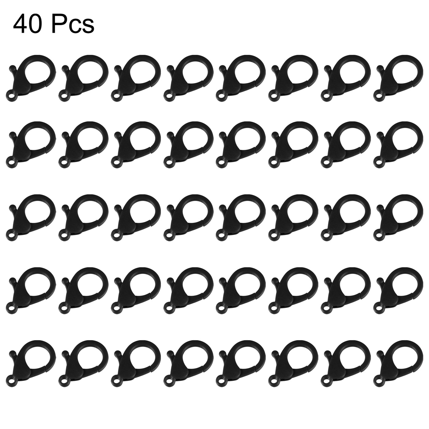 uxcell Plastic Key Chain Clasp Lanyard Snap Hook, for DIY Crafts