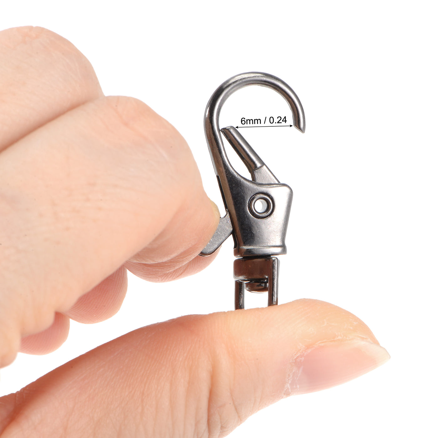 uxcell Swivel Clasps Lanyard Snap Hook, for DIY Crafts Keychains