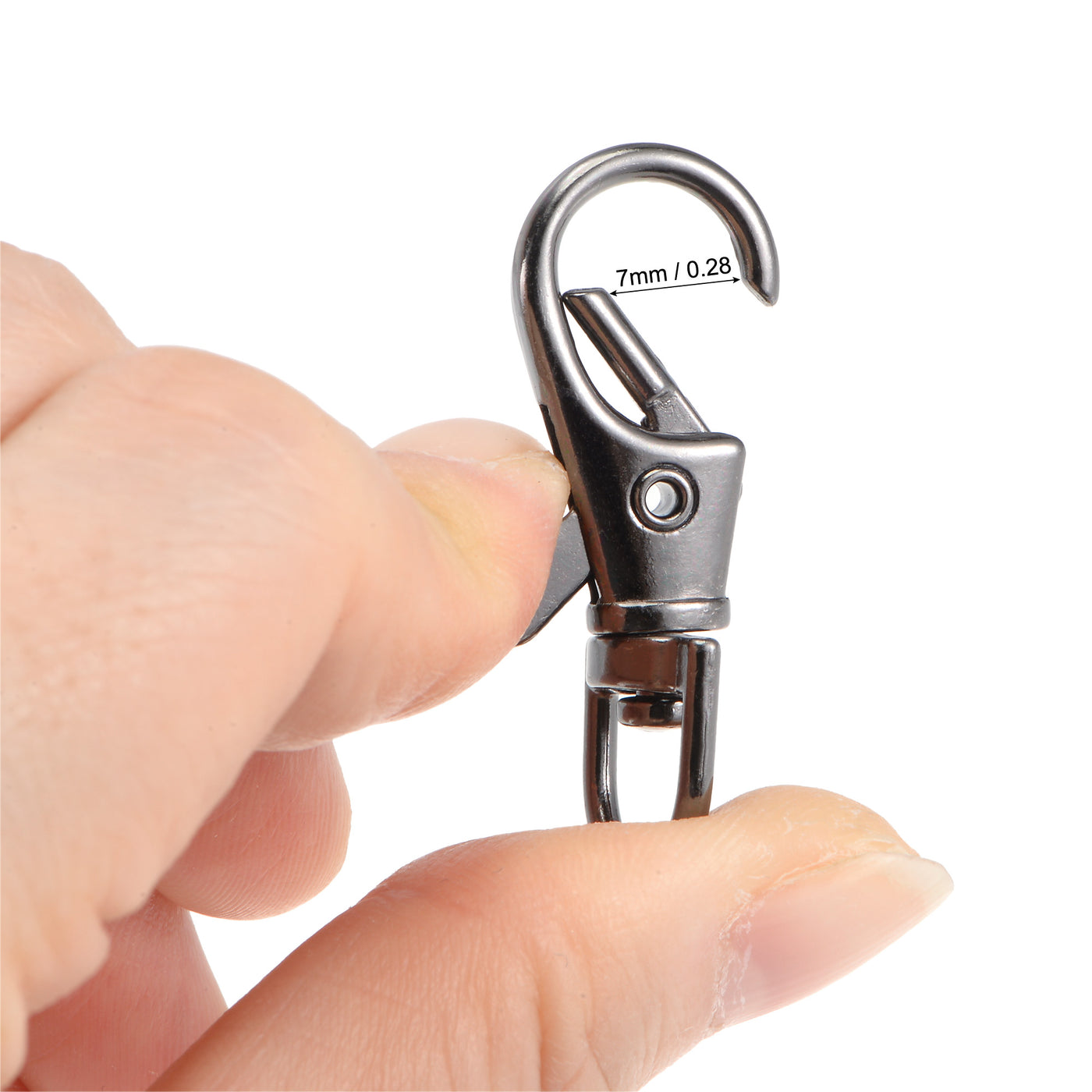 uxcell Swivel Clasps Lanyard Snap Hook, for DIY Crafts Keychains