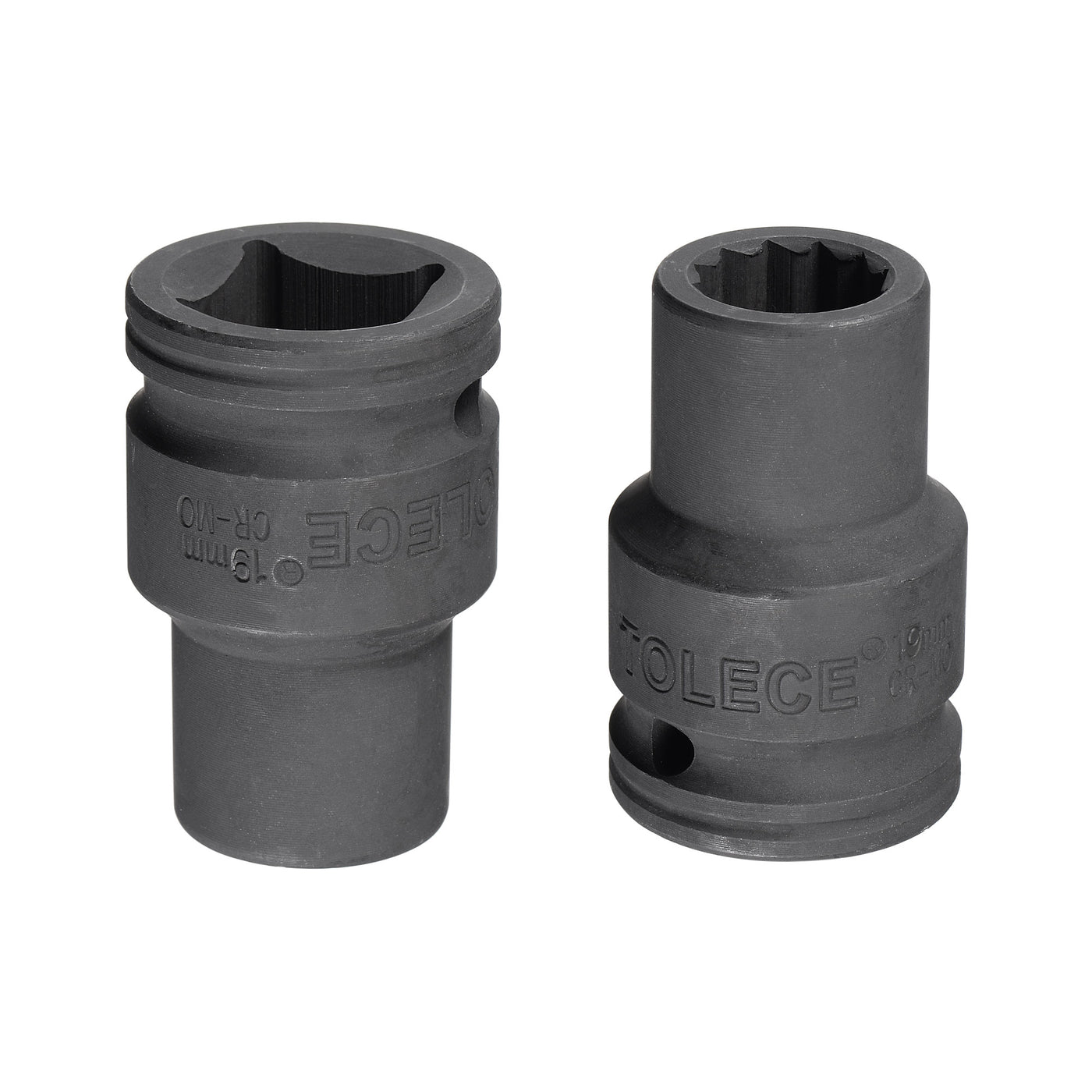 Harfington Square Drive 12-Point Impact Socket, CR-MO Steel, Standard Metric