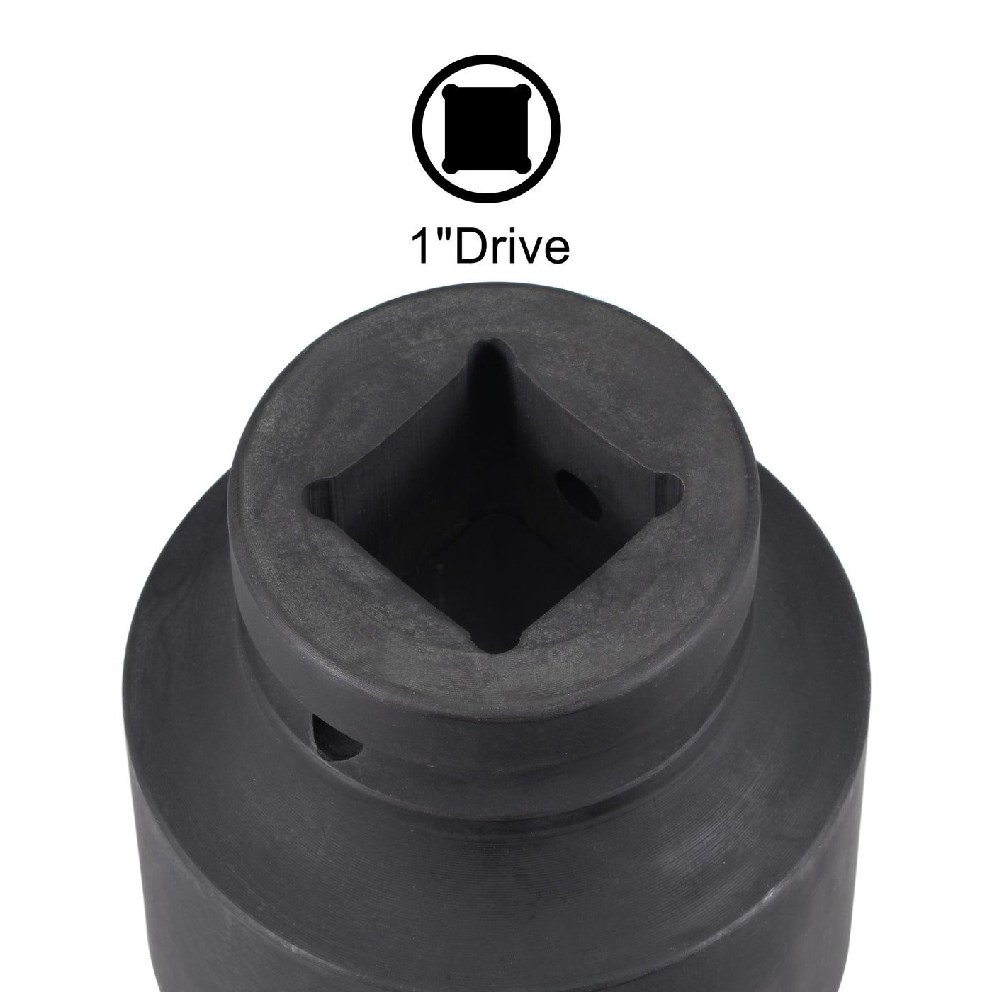 uxcell Uxcell 1-Inch Drive 55mm 12-Point Impact Socket, CR-MO Steel 80mm Length, Standard Metric Sizes