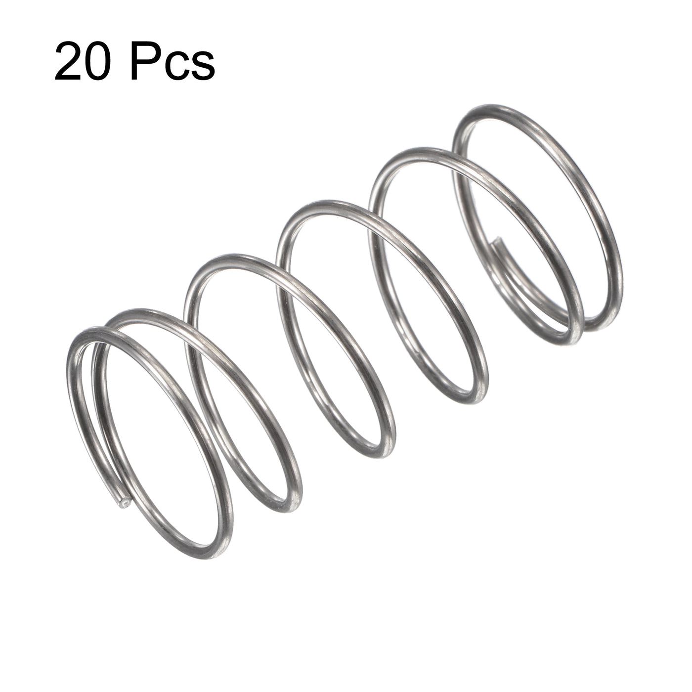 uxcell Uxcell 304 Stainless Steel Material Round Compression Spring Load Capacity Silver for Electronics