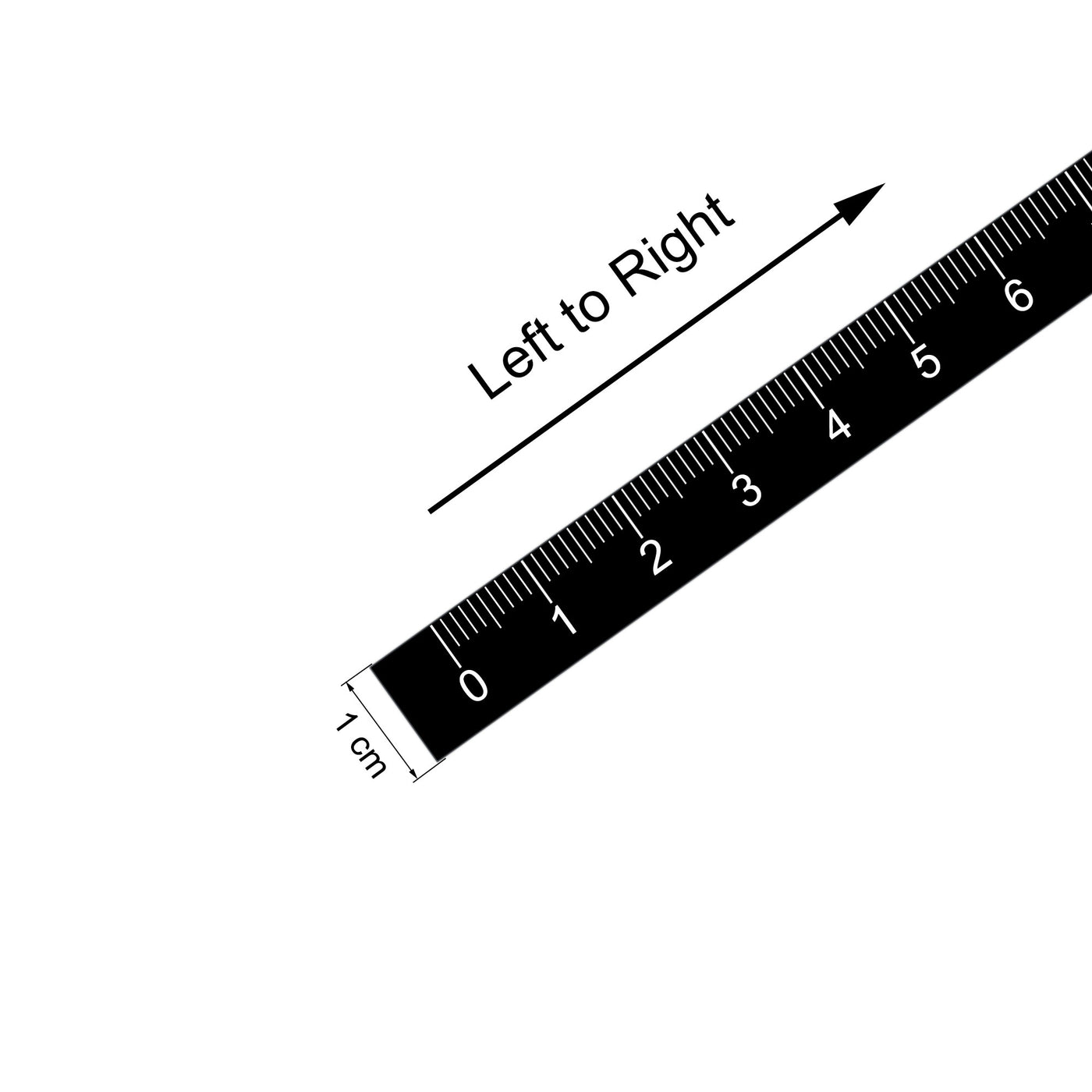 uxcell Uxcell Adhesive Backed Tape Measure 200cm Left to Right Tapes Workbench Ruler (Black)