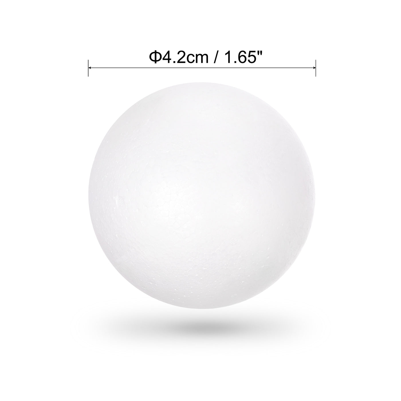 uxcell Uxcell 72Pcs 1.65" White Polystyrene Foam Solid Balls for Crafts and Party Decorations