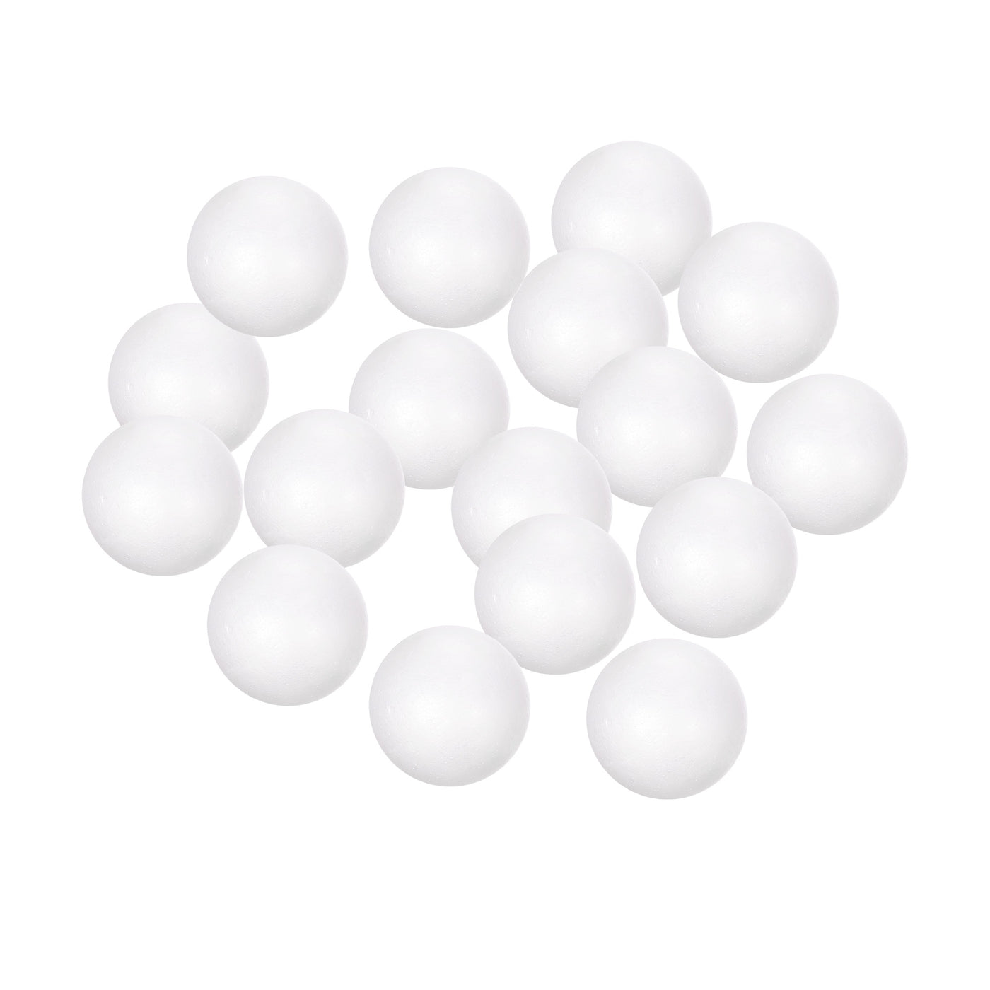 uxcell Uxcell 72Pcs 1.65" White Polystyrene Foam Solid Balls for Crafts and Party Decorations